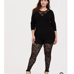 Lace leggings from torrid size 1